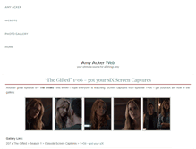 Tablet Screenshot of amyacker.org